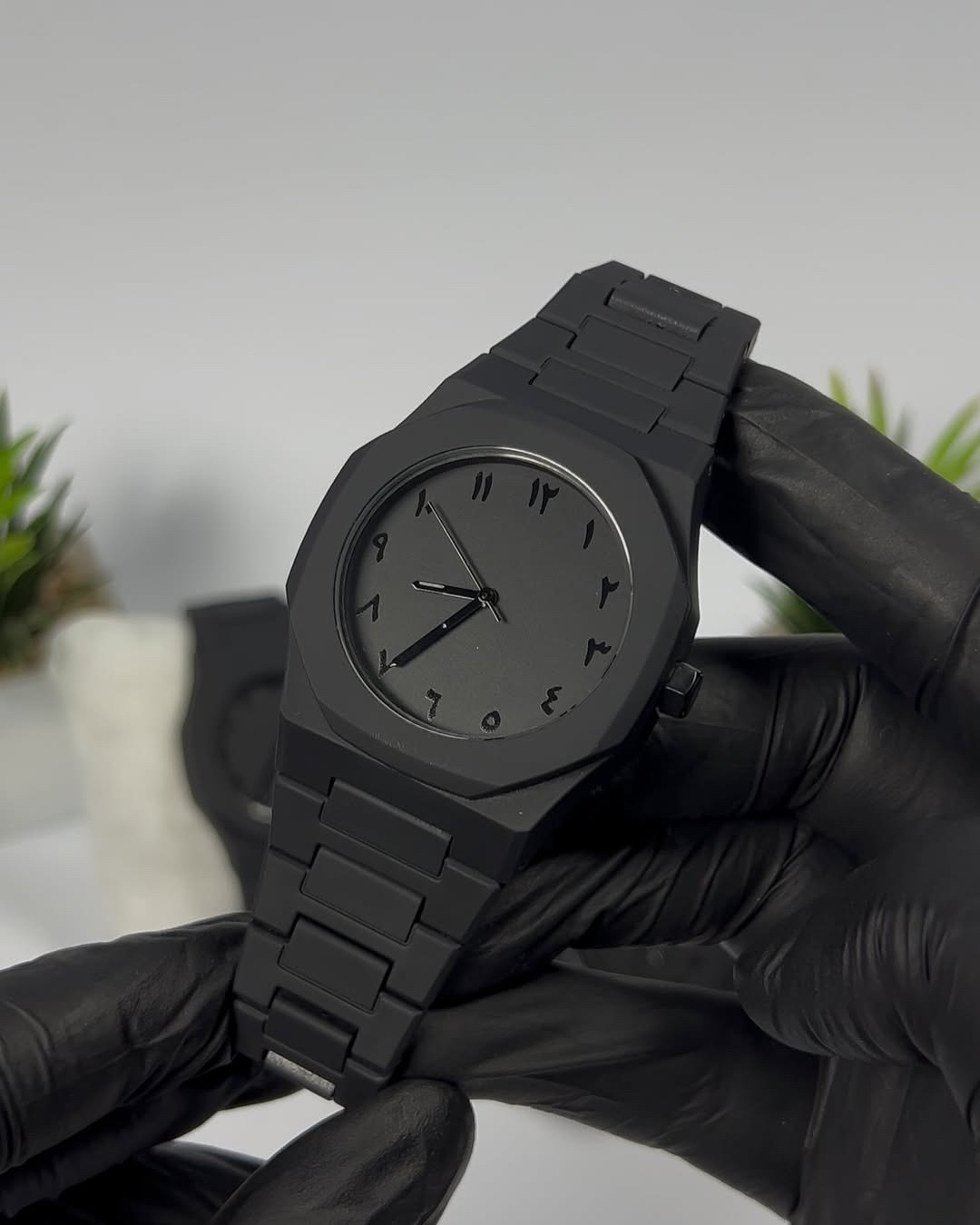 Full BLACK AURA Quartz Watch