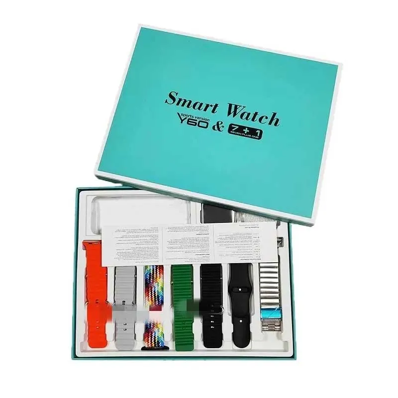 Y60 Smart Watch Ultra 7+1 Sports Edition | Full Touch Display Fitness Tracker